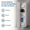 Schmaler Mehrzweckschrank 40 cm breit mit 1 Tür & 4 Produktbild-Vorschau 3