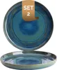 Palmer Miami, Teller flach, Ø 22 cm, 2 Stück, grün/blau Produktbild-Vorschau 1