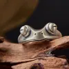 Handgefertigter Froschring, polierte Legierung, Produktbild-Vorschau 7
