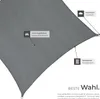 tectake® Sonnensegel rechteckig mit UV-Schutz 50+ Produktbild-Vorschau 6