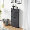 Vozík na topánky "Sokndal" so 4 chlopňami kov 118 x 50 x 15 Náhľad obrázku produktu 3