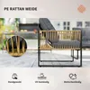 Outsunny 4 tlg. Rattan Gartenmöbel-Set, Sitzgruppe mit Produktbild-Vorschau 4