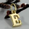 Anhänger 8x55mm Buchstabe E glänzend 9Kt GOLD gold 8x5,5mm Produktbild-Vorschau 2