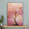 Leinwand Bilder 40x60 cm - Lebensbaum - Rosa - Gold - Produktbild-Vorschau 4