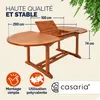 CASARIA® Table De Jardin Extensible Type Papillon 150-200 Voir les images du produit 3