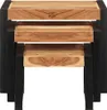 vidaXL Tables d'ensemble 3 pcs. Bois massif Voir les images du produit 3