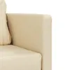 vidaXL Bodensofa mit Schlaffunktion Creme 112x174x55 cm Produktbild-Vorschau 12