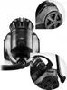 Collage of close-up shots of a black and gray bagless vacuum cleaner. Podgląd zdjęcia produktu
