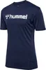 Hummel Logo Kurzarm-t-shirt Blau M Mann Blau M Produktbild-Vorschau 3