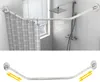 Barre de rideau de douche d'angle - forme en L - acier Voir les images du produit 3