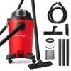 A red wet/dry vacuum cleaner with various accessories displayed on a white background. Náhľad obrázku produktu