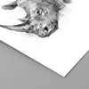 Poster - Poster ohne Rahmen - Nashorn Porträt Grafik - Produktbild-Vorschau 2