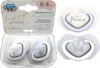 A package containing two baby pacifiers, with additional pacifiers shown outside the package. Produktbild-Vorschau