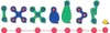 Magnetyczna gra budowlana Clixo - Crew Blue & Green (30 Podgląd zdjęcia produktu 7