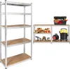 A product image showing two shelving units and various items on them. Produktbild-Vorschau
