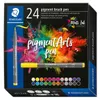 STAEDTLER Fasermaler pigment brush pen 24er Kartonetui Produktbild-Vorschau 1