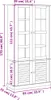 vidaXL Gablota VIGO biała 85x35x170 cm lite drewno sosnowe Podgląd zdjęcia produktu 7