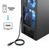 deleyCON 3,0m 4K DisplayPort auf HDMI Kabel 1080P@60Hz Produktbild-Vorschau 3