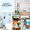 Badezimmeruhr, weiße Dusch Wanduhr, wasserabweisende,fürs Produktbild-Vorschau 6