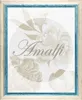 Bilderrahmen Amalfi - 40x55 cm, Blau Weiß Vintage Produktbild-Vorschau 1