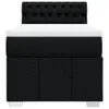 vidaXL Letto a molle con materasso nero 90x190 cm in Anteprima dell’immagine prodotto 6