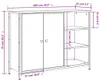 vidaXL Příborník kouřový dub 100x33x75 cm odvozený výrobek Náhled obrázku produktu 8