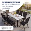 CASARIA® Gartenmöbel Set 8 Stühle mit Tisch 190x90cm Produktbild-Vorschau 6