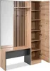 Vestiaire avec miroir MEDAN 42B, Anthracite et Chene Voir les images du produit 6