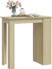 vidaXL Barový stůl s policí Dub Sonoma 102x50x103,5 cm Náhled obrázku produktu 3