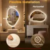 PESENXAN LED-Badspiegel, asymmetrisch, 80 x 53 cm, 3 Produktbild-Vorschau 6