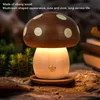 Stolná lampa Mushroom LED – drevo, teplé svetlo, plynule Náhľad obrázku produktu 9