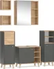 Badmöbel-Set Vicco Senyo Anthrazit 5 Teile, mit Regalen, Produktbild-Vorschau 1