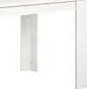 A close-up view of the leg and underside of a white table. Produktbild-Vorschau