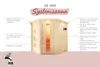 Karibu Sauna Heimsauna Innensauna KALLE 3 68mm Wandstärke Produktbild-Vorschau 6