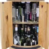 Bar in legno con porta e ripiano 80 cm Bar domestico con Anteprima dell’immagine prodotto 2