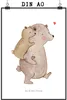 Mr. & Mrs. Panda Bild Papa Bär DIN A0 - Weiß - Geschenk, Produktbild-Vorschau 1