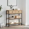 Konsolentisch Sonoma-Eiche 72,5x25x75 cm Holzwerkstoff Produktbild-Vorschau 2