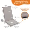 2er Set Hochlehner Auflage, Gartenstuhlauflage, 120 x 50 Produktbild-Vorschau 5