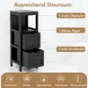 COSTWAY Badschrank schmal, Badezimmerschrank mit 2 Produktbild-Vorschau 4