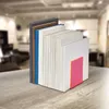 MAUL Buchstütze Acryl 10 x 10 x 13 cm transparent pink Produktbild-Vorschau 3