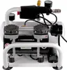 A white oil-free air compressor with two cylinders and gauges. Produktbild-Vorschau