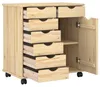 vidaXL Mobiletto portaoggetti su ruote, 63,5 x 39 x 65,5 Anteprima dell’immagine prodotto 3