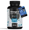 Bloom Naturals Omega 3 Kapseln 2000mg Fischöl 240 Stück Produktbild-Vorschau 1