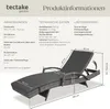 tectake® Aluminium Rattan Sonnenliege Océane 190 x 71 x 34 Produktbild-Vorschau 5