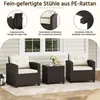 Yaheetech 3-tlg. Gartenmöbel Set aus Polyrattan, inkl. 2 Produktbild-Vorschau 7