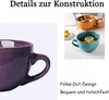 Große Tasse Keramik,700ml Müslischalen(lila)Kaffeebecher Produktbild-Vorschau 2