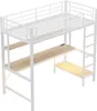 Letto a soppalco Sweiko 90x200 cm, con usb e presa di Anteprima dell’immagine prodotto 5