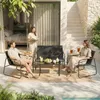 Mondeer Gartenmöbel-Set 4-teilig Sitzgruppe mit Produktbild-Vorschau 5