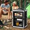 Izrielar Cucina da campeggio pieghevole con 3 cassetti, box Anteprima dell’immagine prodotto 1