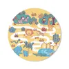 MuchoWow® Mauspad Mousepad Safari - Tiere - Kinder 20x20 cm Produktbild-Vorschau 1